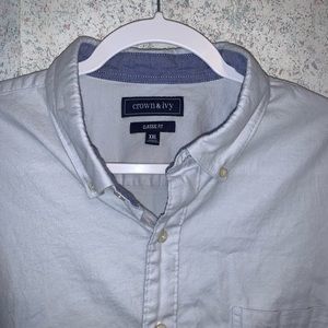 Soft blue Crown and Ivy shirt